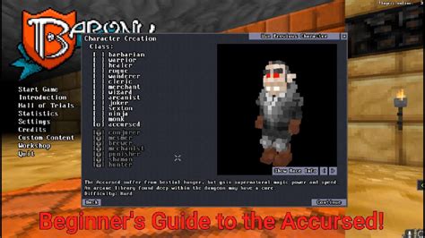 Barony: Beginner's guide to the Accursed! .
